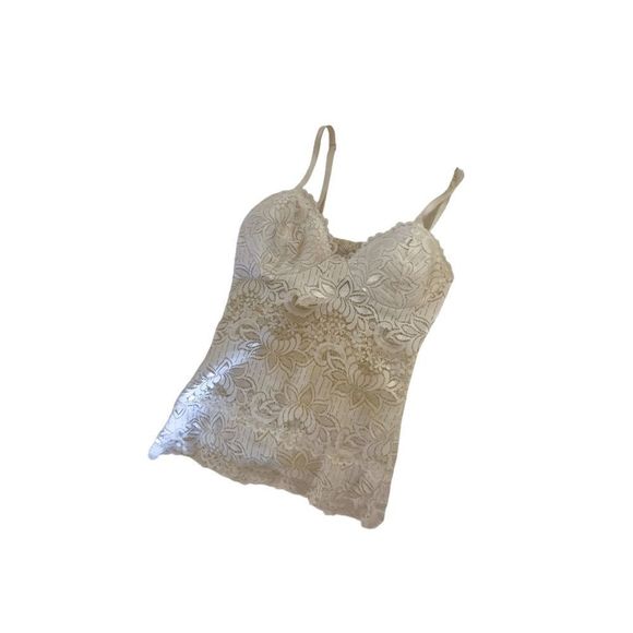 No Brand Tops - NWT vintage White Lace Top Women’s tank top size xs slip undershirt